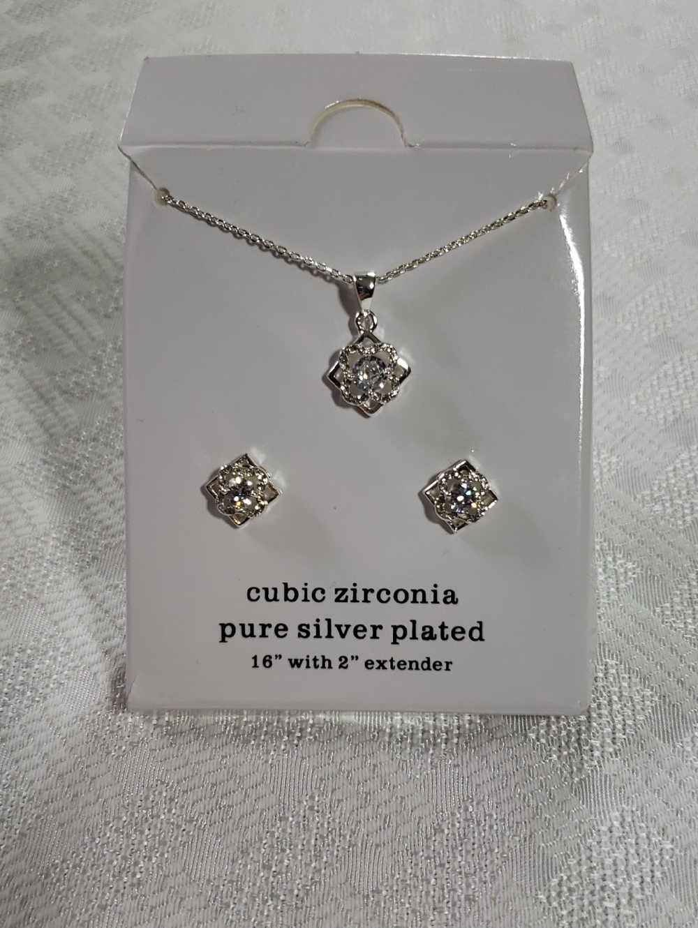 Sparkle Allure Cubic Zirconia Necklace & Earrings